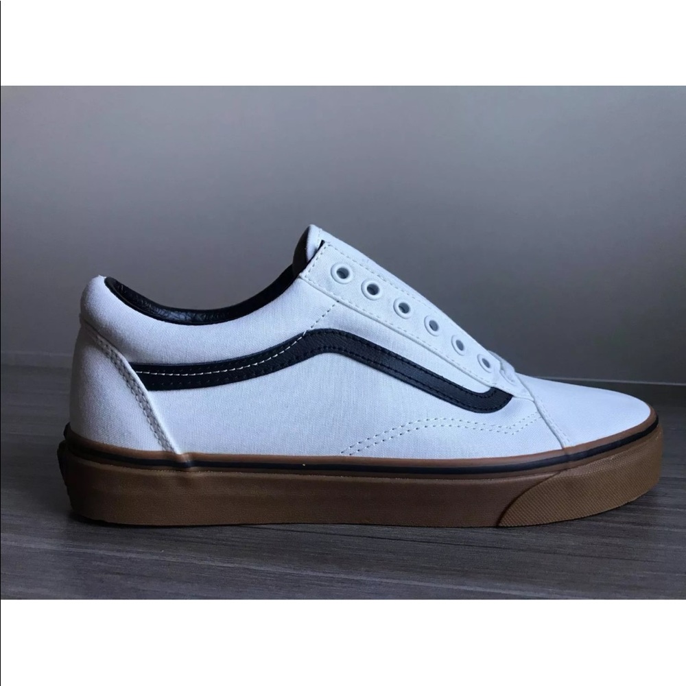Vans Women’s Old Skool Gum Blanc De Blanc/Black - Picture 3 of 8